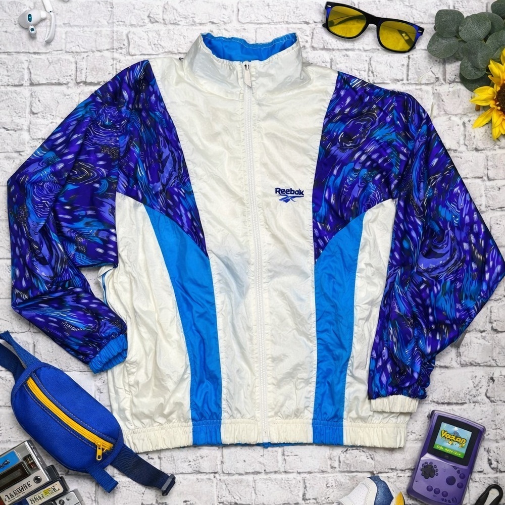 Vintage 90’s Windbreaker Track Jacket M Womens